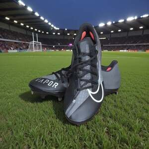 Nike React Vapor Ultrafly Elite 4 Black Metal Baseball Cleats DA0701-001